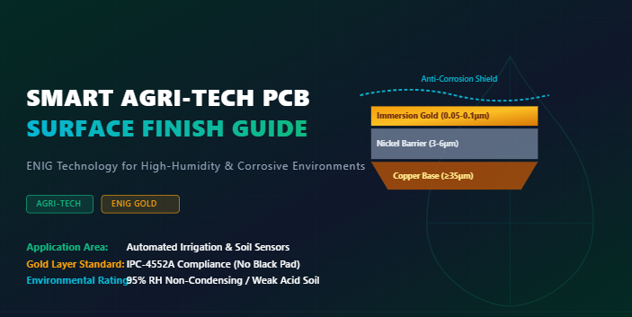 Ultimi blog aziendali su Agro-Tech IoT: selezione della finitura superficiale (ENIG) per PCB resistenti alla corrosione nelle reti di irrigazione intelligenti