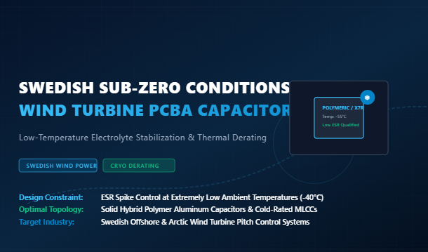 Ultimi blog aziendali su Navigating Swedish Sub-Zero Conditions: Capacitor Selection and Thermal Derating for Wind Turbine PCBA